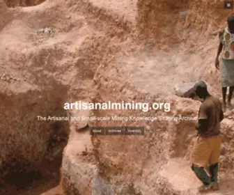 Artisanalmining.org(Artisanal and Small) Screenshot