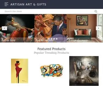 Artisanartgallery.com(Black Art Prints and Posters) Screenshot