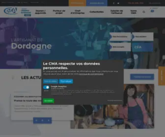 Artisanat24.com(Chambre de métiers et de l'artisanat de la Dordogne) Screenshot