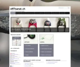 Artisanat.ch(Le portail des artisans d'art de suisse) Screenshot