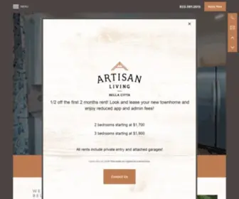 Artisanbellacitta.com(Davenport, FL Townhomes in Polk County) Screenshot