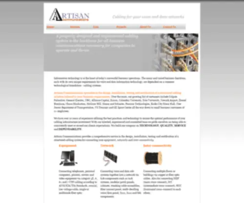 Artisancabling.com(Artisan Communications) Screenshot