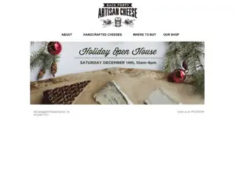 Artisancheese.ca(Back Forty Artisan Cheese) Screenshot