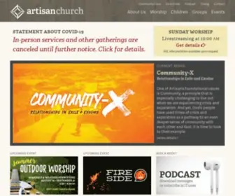 Artisanchurch.com(Artisan Church) Screenshot