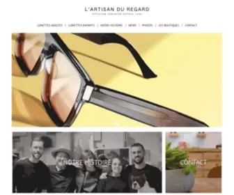 Artisanduregard-Opticien.com(L'Artisan du regard) Screenshot