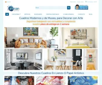 Artisangallery.es(Comprar Cuadros Decoración Online Famosos) Screenshot