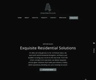 Artisanglass.co.uk(Artisan Glass Structures) Screenshot