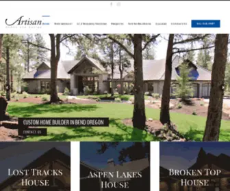 Artisanhomesanddesign.com(Custom Home Builders in Bend Oregon) Screenshot