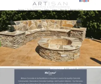 Artisanhouston.com(Artisan Concrete & SurfaceWorks) Screenshot