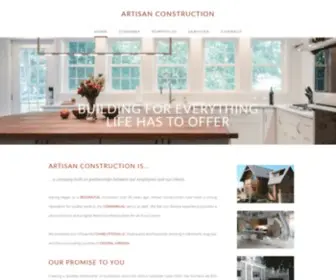 Artisaninc.com(ARTISAN CONSTRUCTION) Screenshot