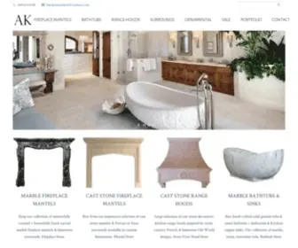 Artisankraftfireplaces.com(Marble Fireplace Mantels) Screenshot