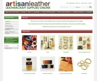 Artisanleather.co.uk(Leathercraft supplies online) Screenshot