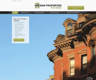 Artisanproperties.com(Artisan Properties) Screenshot