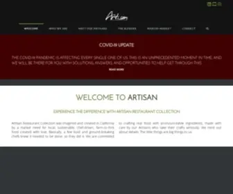 Artisanrestaurantcollection.com(Artisan Restaurant Collection) Screenshot