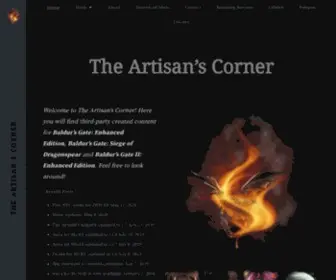 Artisans-Corner.com(Mods for Baldur's Gate) Screenshot