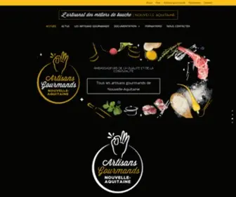 Artisans-Gourmands.fr(Les artisans gourmands Nouvelle Aquitaine) Screenshot