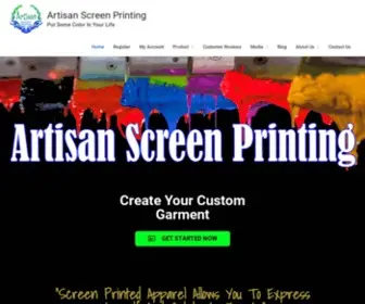 Artisanscreenprinting.com(Artisanscreenprinting) Screenshot