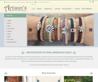 Artisansmarketplacect.com(Destination to Fine American Craft) Screenshot