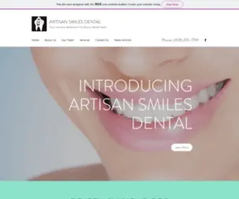 Artisansmilesdds.com(Artisan Smiles Dental) Screenshot