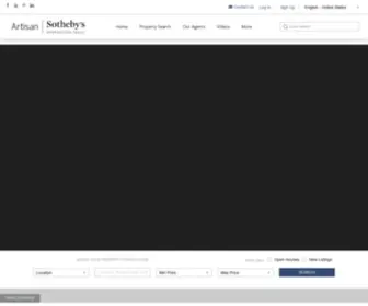 Artisansothebysrealty.com(Artisan Sotheby's International Realty) Screenshot