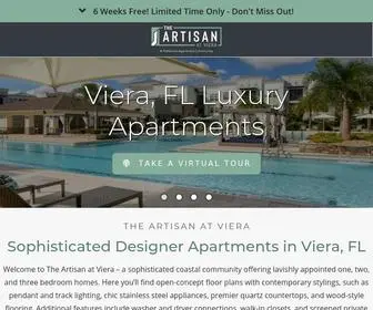 Artisanviera.com(The Artisan at Viera) Screenshot