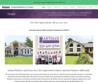 Artisanwindowsanddoors.net(Artisan Windows & Doors) Screenshot