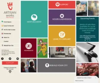 Artisanworks.net(Wedding Venue & Event Spaces Rochester NY) Screenshot