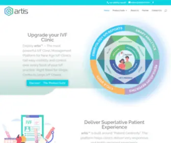 Artisivf.com(The Powerful Platform for IVF Clinics) Screenshot