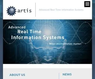 Artisllc.com(Advanced Real Time Information Systems active protection system) Screenshot