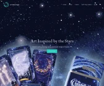 Artismymagic.com(Shop Tarot Card Decks & Items Inspired by the Stars) Screenshot