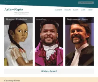 Artisnaples.org(Artis—Naples. Home of the Naples Philharmonic and The Baker Museum. Artis—Naples) Screenshot