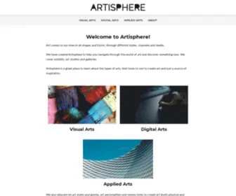 Artisphere.com(Home) Screenshot