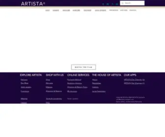 Artistacosmetic.com(ARTISTA) Screenshot