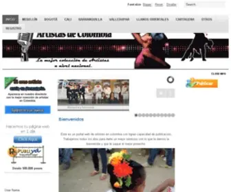 Artistasdecolombia.com(彩神ii) Screenshot