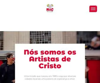 Artistasdecristo.com.br(Nós somos o MAC) Screenshot