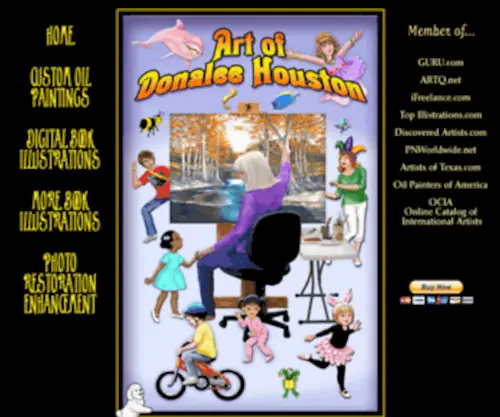 Artistdonaleehouston.com(Art of Donalee Houston) Screenshot