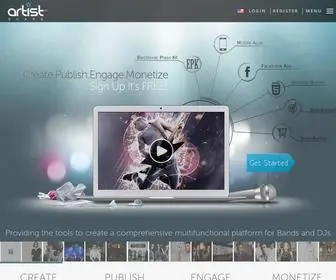 Artistecard.com(Music Promotion & Music Video Promotion from Artistecard) Screenshot