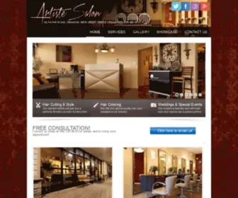 Artistenj.com(Full-Service Salon in Lebanon, NJ) Screenshot