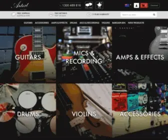 Artistguitars.com.au(Buy Guitars Online) Screenshot