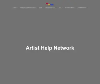 Artisthelpnetwork.com(This site is) Screenshot