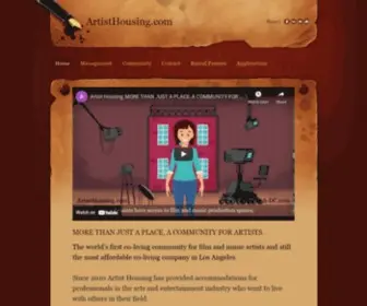 Artisthousing.com(The world’s first co) Screenshot