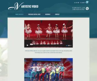 Artistic-Video.com(Artistic Video Dance Recital DVDs) Screenshot