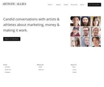 Artisticallies.com(Artistic Allies // Articles) Screenshot