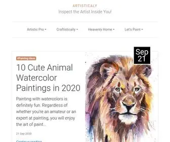 Artisticaly.com(Learn about art) Screenshot