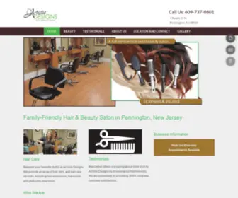 ArtistiCDesignssalon.com(Hair and Beauty Salon) Screenshot