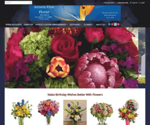 ArtisticFirstflorist.net(Vero Beach Florist) Screenshot