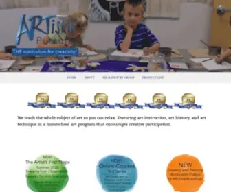 ArtisticPursuits.com(Home page of Homeschool Art) Screenshot