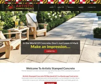 Artisticstampedconcreteofmd.com(Artistic Stamped Concrete) Screenshot