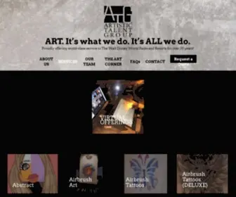 Artistictalentgroup.com(Artistic Talent Group) Screenshot