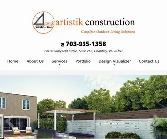 Artistikconstruction.com(Artistik Construction) Screenshot